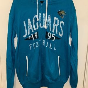 Turquoise Jacksonville Jaguars sweater with hoodie